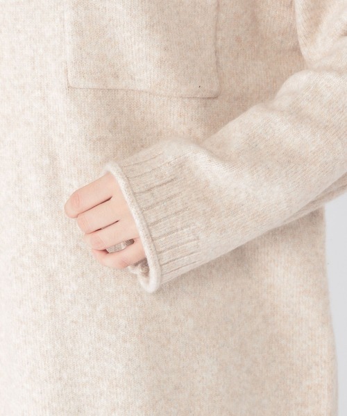 studio CLIP（スタディオクリップ）の「5Gふわふわパッチポケットプルオーバー（ニット/セーター・レディース・グレー/オフホワイト/ブルー・FREE）」の21枚目の写真