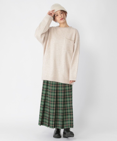 studio CLIP（スタディオクリップ）の「5Gふわふわパッチポケットプルオーバー（ニット/セーター・レディース・グレー/オフホワイト/ブルー・FREE）」の13枚目の写真