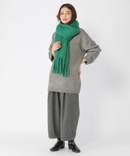 studio CLIP（スタディオクリップ）の「5Gふわふわパッチポケットプルオーバー（ニット/セーター・レディース・グレー/オフホワイト/ブルー・FREE）」の15枚目の写真