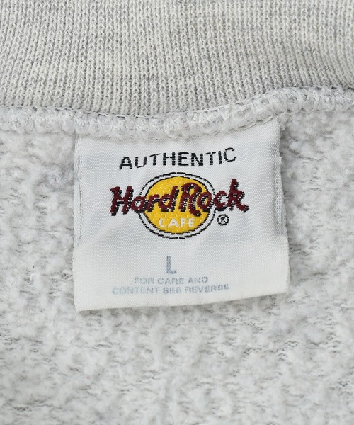 VINTAGE（ヴィンテージ）の「【ヴィンテージ古着】90's Hard Rock CAFE / ハードロックカフェ ロゴ 両面プリント スウェット（スウェット・メンズ・グレー・LARGE）」の5枚目の写真