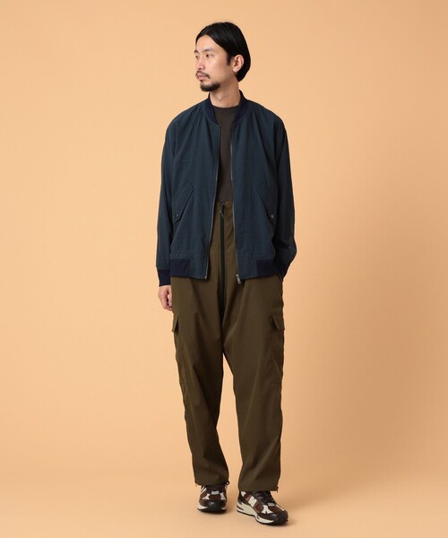 BEAMS LIGHTS（ビームスライツ）の「BEAMS LIGHTS / シアー フライト ブルゾン（ブルゾン・メンズ・ブラック/ネイビー・SMALL/MEDIUM/LARGE）」の10枚目の写真