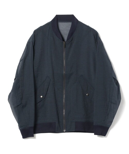 BEAMS LIGHTS（ビームスライツ）の「BEAMS LIGHTS / シアー フライト ブルゾン（ブルゾン・メンズ・ブラック/ネイビー・SMALL/MEDIUM/LARGE）」の11枚目の写真