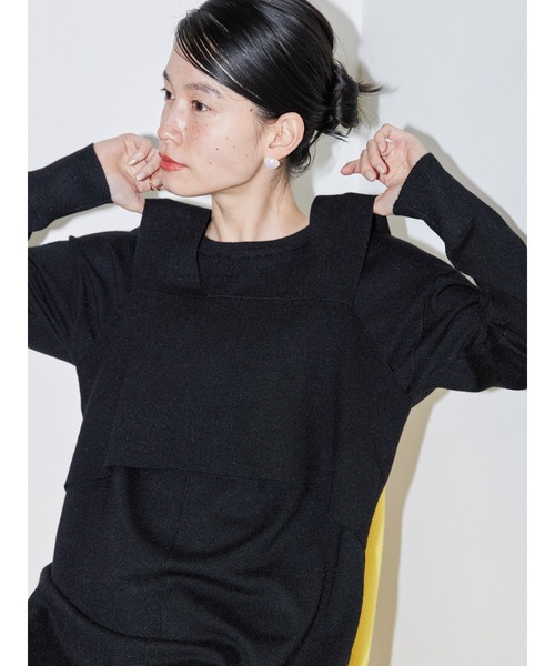 AMERICAN HOLIC(アメリカンホリック)の「SET ビスチェニット+ニットワンピース(ワンピース・レディース・ブラック/アイボリー・M/L)」の17枚目の写真