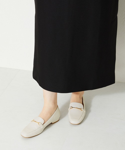 ORiental TRaffic（オリエンタルトラフィック）の「スクエアトゥビットローファー 31112（ローファー・レディース・イエロー/ホワイト/シルバー/ブラック・34/38/40/41/35/37/42/39/36/43/33）」の6枚目の写真