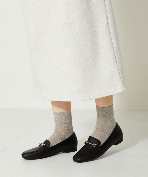 ORiental TRaffic（オリエンタルトラフィック）の「スクエアトゥビットローファー 31112（ローファー・レディース・イエロー/ホワイト/シルバー/ブラック・34/38/40/41/35/37/42/39/36/43/33）」の14枚目の写真