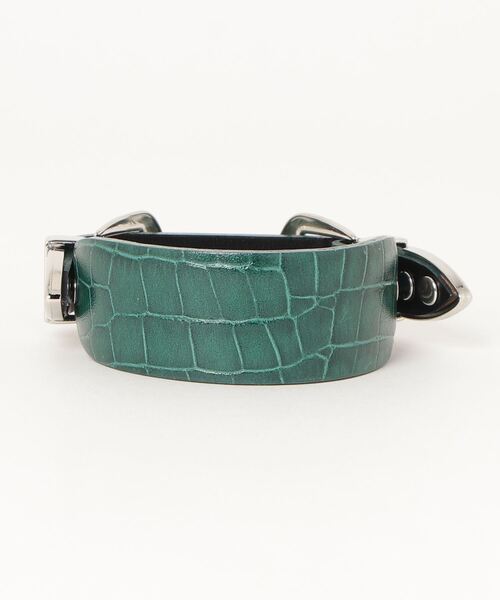 TOGA PULLA（トーガ　プルラ）の「TOGA PULLA Double buckle bangle（ブレスレット・レディース・グリーン/ブラック/ベージュ・FREE）」の12枚目の写真