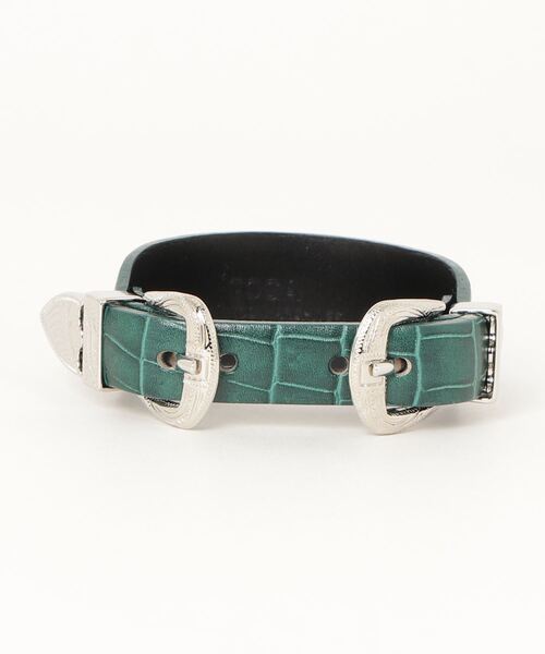 TOGA PULLA（トーガ　プルラ）の「TOGA PULLA Double buckle bangle（ブレスレット・レディース・グリーン/ブラック/ベージュ・FREE）」の7枚目の写真