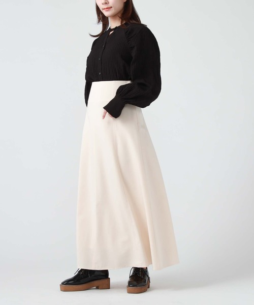 archives（アルシーヴ）の「バックレースアップスカート（スカート・レディース・モカ/グリーン/アイボリー/ブラック・MEDIUM）」の14枚目の写真