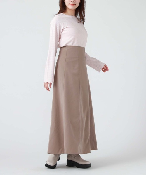 archives（アルシーヴ）の「バックレースアップスカート（スカート・レディース・モカ/グリーン/アイボリー/ブラック・MEDIUM）」の18枚目の写真