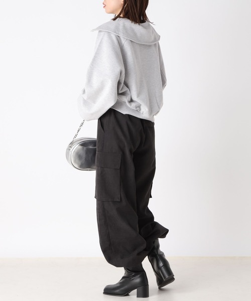 Heather（ヘザー）の「ハーフZIPロゴスウェット　184762（スウェット・レディース・アイボリー/グレー/イエロー・FREE）」の12枚目の写真