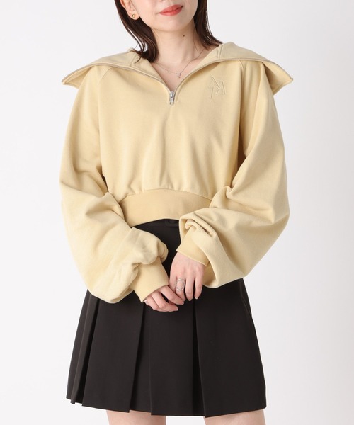 セール】ハーフZIPロゴスウェット 184762（スウェット