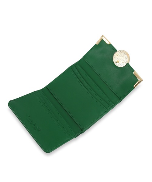 PAUL&JOE(ポールアンドジョー)の「PAUL & JOE ACCESSOIRES (ポール&ジョーアクセソワ) 口金ミニ財布 フラワーブローチ PJA-W793 ポールアンドジョー(財布・レディース・ネイビー/グリーン/パープル・FREE)」の7枚目の写真