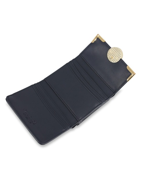 PAUL&JOE(ポールアンドジョー)の「PAUL & JOE ACCESSOIRES (ポール&ジョーアクセソワ) 口金ミニ財布 フラワーブローチ PJA-W793 ポールアンドジョー(財布・レディース・ネイビー/グリーン/パープル・FREE)」の13枚目の写真