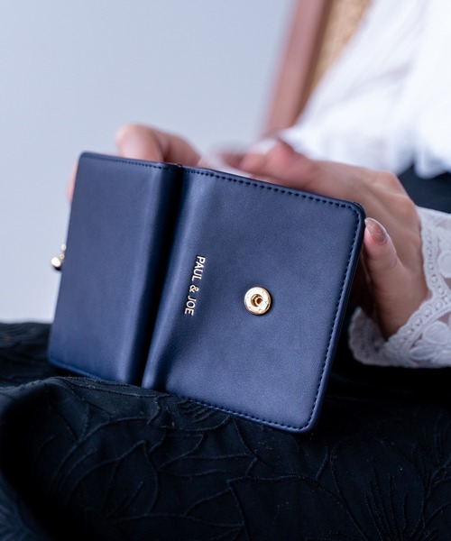 PAUL&JOE(ポールアンドジョー)の「PAUL & JOE ACCESSOIRES (ポール&ジョーアクセソワ) 口金ミニ財布 フラワーブローチ PJA-W793 ポールアンドジョー(財布・レディース・ネイビー/グリーン/パープル・FREE)」の19枚目の写真