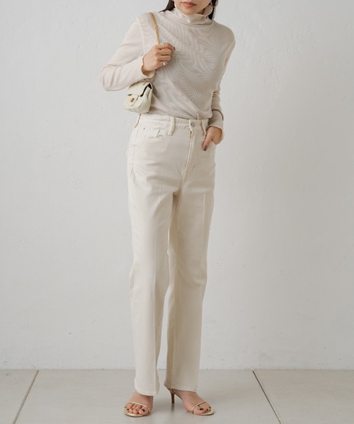 LOUNGEDRESS（ラウンジドレス）の「【earthy_/アーシー】オーガニックコットンテレコタートル（Tシャツ/カットソー・レディース・オレンジ/オフホワイト/ブルー/ブラック/ホワイト・FREE）」の10枚目の写真