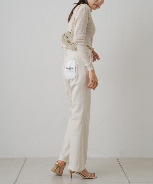 LOUNGEDRESS（ラウンジドレス）の「【earthy_/アーシー】オーガニックコットンテレコタートル（Tシャツ/カットソー・レディース・オレンジ/オフホワイト/ブルー/ブラック/ホワイト・FREE）」の13枚目の写真