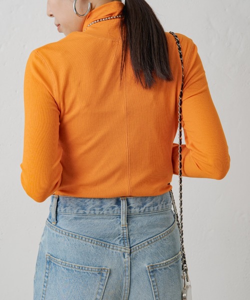 LOUNGEDRESS（ラウンジドレス）の「【earthy_/アーシー】オーガニックコットンテレコタートル（Tシャツ/カットソー・レディース・オレンジ/オフホワイト/ブルー/ブラック/ホワイト・FREE）」の16枚目の写真