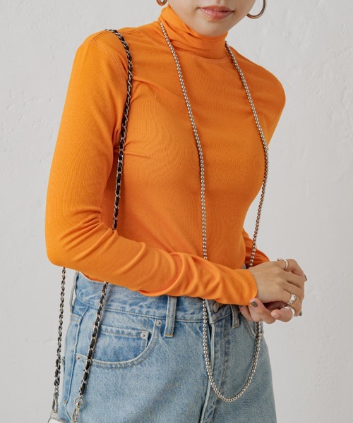 LOUNGEDRESS（ラウンジドレス）の「【earthy_/アーシー】オーガニックコットンテレコタートル（Tシャツ/カットソー・レディース・オレンジ/オフホワイト/ブルー/ブラック/ホワイト・FREE）」の17枚目の写真