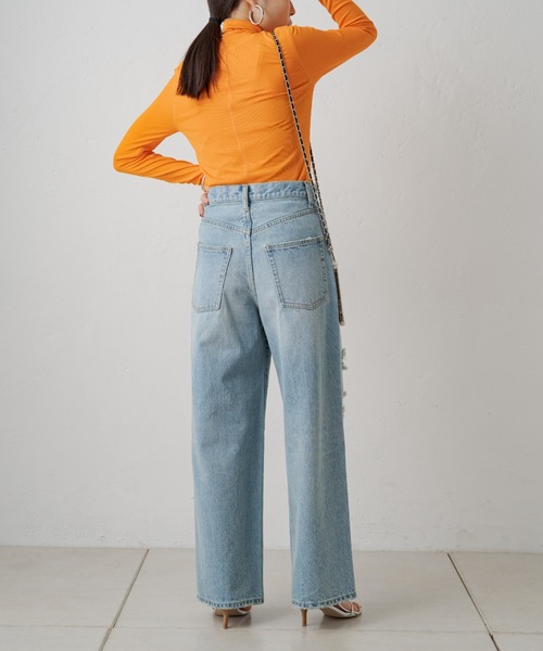 LOUNGEDRESS（ラウンジドレス）の「【earthy_/アーシー】オーガニックコットンテレコタートル（Tシャツ/カットソー・レディース・オレンジ/オフホワイト/ブルー/ブラック/ホワイト・FREE）」の21枚目の写真