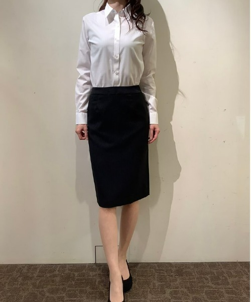 TOKYO SHIRTS(トウキョウシャツ)の「形態安定ノーアイロン レギュラー 長袖ビジネスワイシャツ(ビジネスシャツ・レディース・ホワイト・LL/S/M/L/XL)」の7枚目の写真