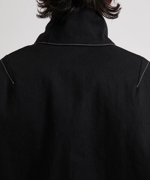 UNITED TOKYO（ユナイテッドトウキョウ）の「12ozデニムスタンドBL（デニムジャケット・メンズ・インディゴブルー/ブラック・2/1）」の7枚目の写真