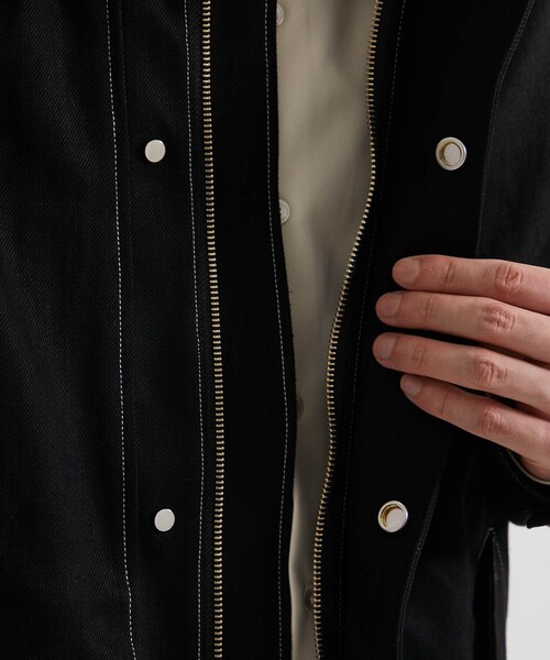 UNITED TOKYO（ユナイテッドトウキョウ）の「12ozデニムスタンドBL（デニムジャケット・メンズ・インディゴブルー/ブラック・2/1）」の10枚目の写真