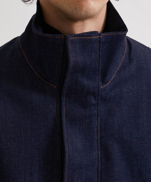UNITED TOKYO（ユナイテッドトウキョウ）の「12ozデニムスタンドBL（デニムジャケット・メンズ・インディゴブルー/ブラック・2/1）」の8枚目の写真