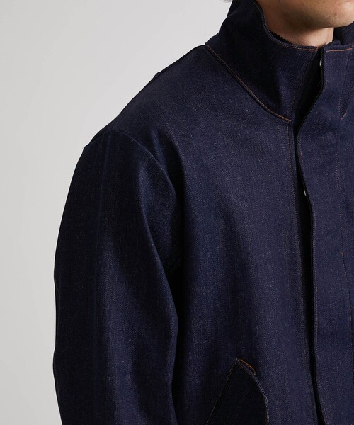 UNITED TOKYO（ユナイテッドトウキョウ）の「12ozデニムスタンドBL（デニムジャケット・メンズ・インディゴブルー/ブラック・2/1）」の11枚目の写真