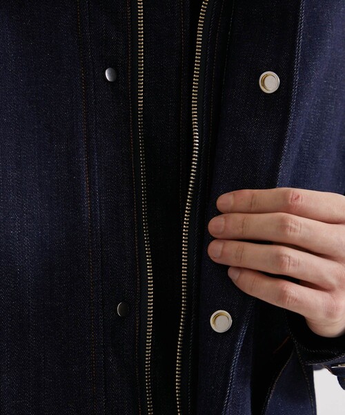 UNITED TOKYO（ユナイテッドトウキョウ）の「12ozデニムスタンドBL（デニムジャケット・メンズ・インディゴブルー/ブラック・2/1）」の18枚目の写真