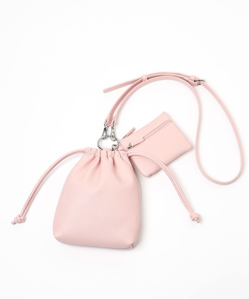 LOWRYS FARM（ローリーズファーム）の「サイフセットキンチャクショルダー　182008（ショルダーバッグ・レディース・アイボリー/グリーン/ブラック/ピンク・FREE）」の21枚目の写真