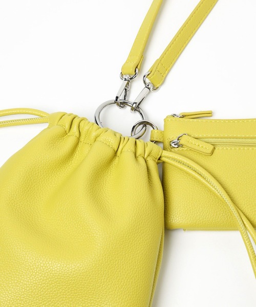 LOWRYS FARM（ローリーズファーム）の「サイフセットキンチャクショルダー　182008（ショルダーバッグ・レディース・アイボリー/グリーン/ブラック/ピンク・FREE）」の14枚目の写真