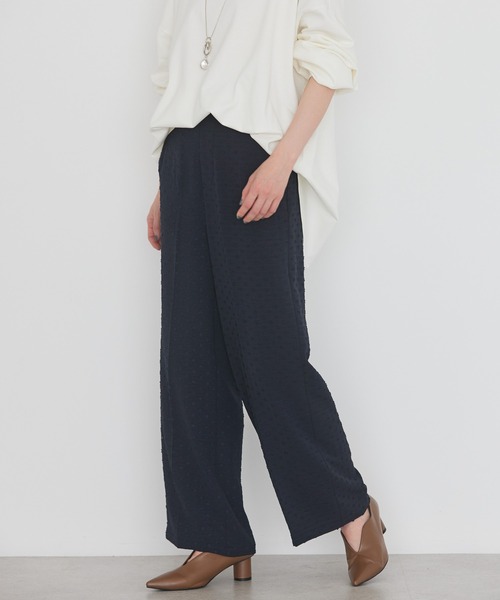 AMERICAN HOLIC（アメリカンホリック）の「ドットジャガードパンツ（その他パンツ・レディース・ネイビー/グリーン・L/M/S）」の2枚目の写真