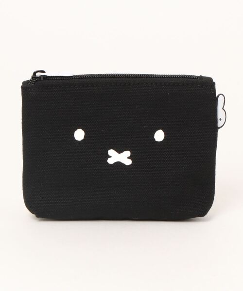 Miffy（ ミッフィー）の「【ミッフィー/miffy】デニム帆布ポーチ（その他・レディース・ブラック×カーキ/ブラック・フリー）」の2枚目の写真