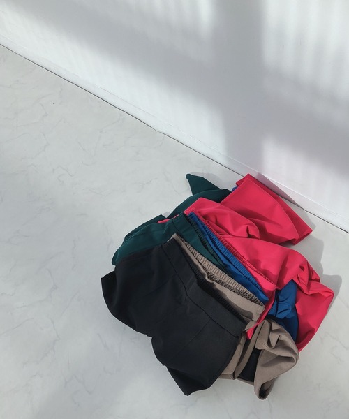 AS KNOW AS plus（アズノゥアズプラス）の「○ストレッチフレアパンツ（スラックス・レディース・ブラック/ピンク/ブルー/グリーン/モカ・FREE）」の8枚目の写真