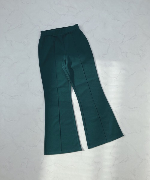 AS KNOW AS plus（アズノゥアズプラス）の「○ストレッチフレアパンツ（スラックス・レディース・ブラック/ピンク/ブルー/グリーン/モカ・FREE）」の18枚目の写真
