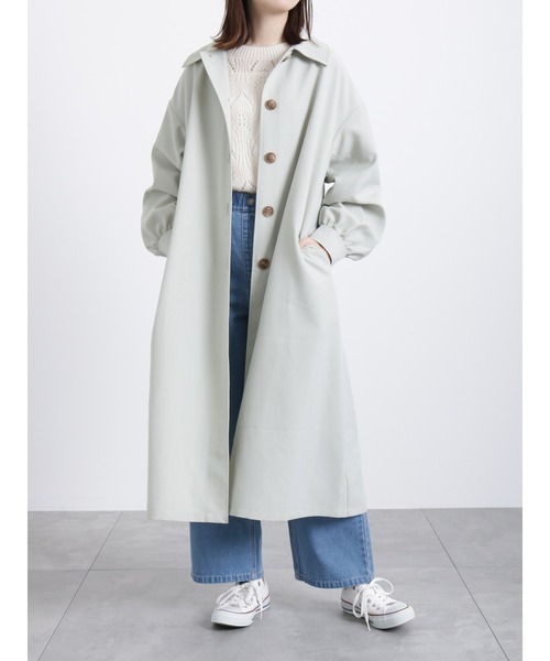 Samansa Mos2 blue（サマンサモスモスブルー）の「【ECO DENIM】ワイドストレートパンツ（その他パンツ・レディース・ネイビー/オフホワイト/サックスブルー・ﾌﾘ-）」の17枚目の写真