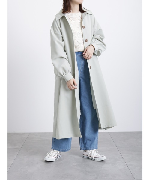 Samansa Mos2 blue（サマンサモスモスブルー）の「【ECO DENIM】ワイドストレートパンツ（その他パンツ・レディース・ネイビー/オフホワイト/サックスブルー・ﾌﾘ-）」の9枚目の写真