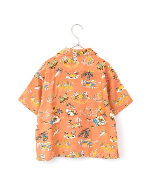 MAKE YOUR DAY(メイクユアデイ)の「アロハ柄半袖シャツ■80~140cm(シャツ/ブラウス・キッズ・イエロー/ブルー/サーモンピンク・100/120/130/140/110/90/80)」の13枚目の写真