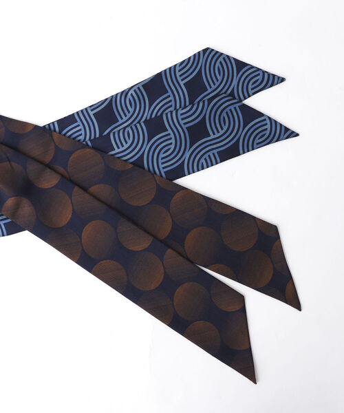 NOLLEY'S goodman（ノーリーズグッドマン）の「ART バブルプリントスカーフタイ italian fabric（バンダナ/スカーフ・メンズ・ブルー系その他3・FREE）」の8枚目の写真