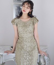 パフスリーブ パーティー ドレス お呼ばれ ミモレ丈&ノースリーブ 結婚式 フォーマル オケージョンドレス 二次会 成人式 同窓会 謝恩会 20代 30代