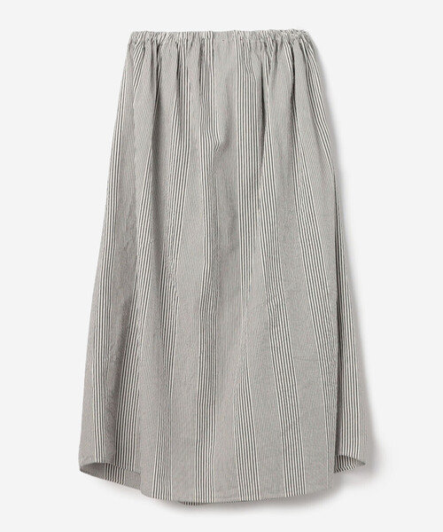 Bshop（ビショップ）の「MEYAME | ロングスカート ストライプ WOMEN（スカート・レディース・ブラック系その他/グリーン系その他・F）」の4枚目の写真