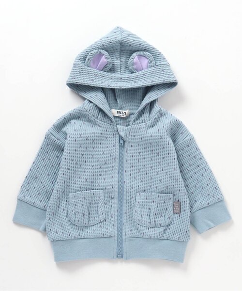 BREEZE（ブリーズ）の「なりきりパーカー（パーカー・キッズ・サックスブルー/ブラウン・70/80）」の9枚目の写真