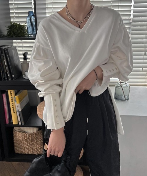 WILLFULLY（ウィルフリー）の「shirt detail long cuffs cut and