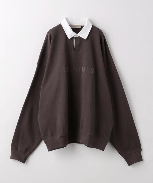FOG エッセンシャルズ ヘンリー ラグビー スウェットシャツ 黒