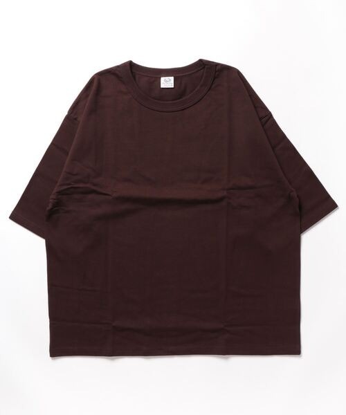 FRUIT OF THE LOOM（フルーツオブザルーム）の「【FRUIT OF THE LOOM】ヘビーオンスコットン100％ ビッグシルエットTシャツ（Tシャツ/カットソー・メンズ・チャコールグレー/ベージュ/ホワイト/ブラウン/ブラック/グレー・LARGE/MEDIUM）」の6枚目の写真