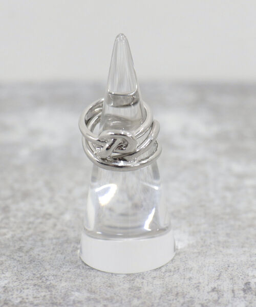 fredy emue（フレディエミュ）の「結び＆クロス2セットリング（リング・レディース・シルバー/ゴールド・FREE）」の5枚目の写真