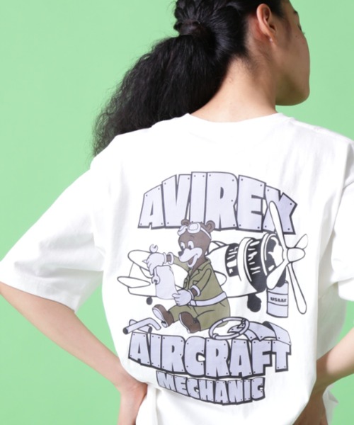 tシャツ 「WEB＆限定」CREW NECK T-SHIRT FLIGHT MECHANIC / クルーネック Tシャツ フライトメカニック WEB&DEPOT限定》CREW NECK T-SHIRT FLIGHT MECHANIC / クルー