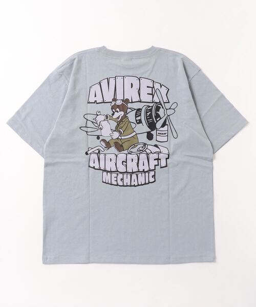 tシャツ 「WEB＆限定」CREW NECK T-SHIRT FLIGHT MECHANIC / クルーネック Tシャツ フライトメカニック AVIREX｜《WEB&DEPOT限定》CREW NECK T-SHIRT FLIGHT MECHANIC