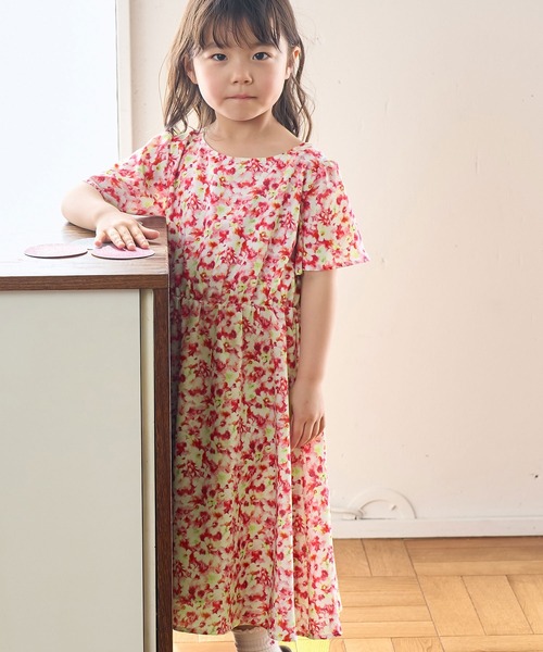 セール】【KIDS】リンクコーデ/花柄ワンピース（ワンピース）｜ROPE