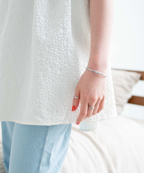 WEGO(ウィゴー)の「WEGO/フクレジャガードミニキャミワンピ(ワンピース・レディース・ホワイト/ブラック・FREE)」の6枚目の写真